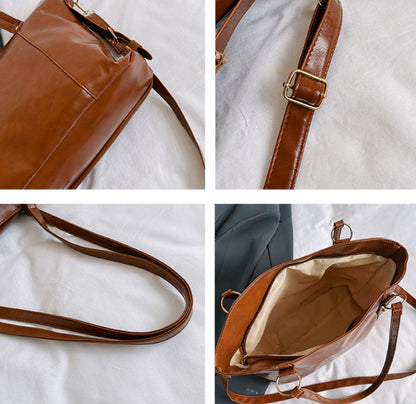 Women's Retro Fashion Large Capacity Shoulder Bag