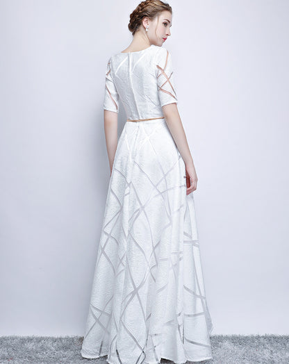 Vestido de anfitriona de banquete elegante y delgado para mujer
