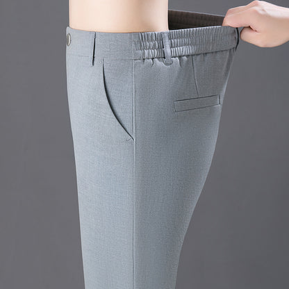 Lässige, locker sitzende Hose mit geradem Bein und hoher Taille für Damen