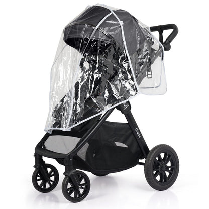For Your Little One Cruise 3 In 1 Travel System With i-Size Car Seat - Eclipse Black (Free Cupholder / Seat Liner Included!)
