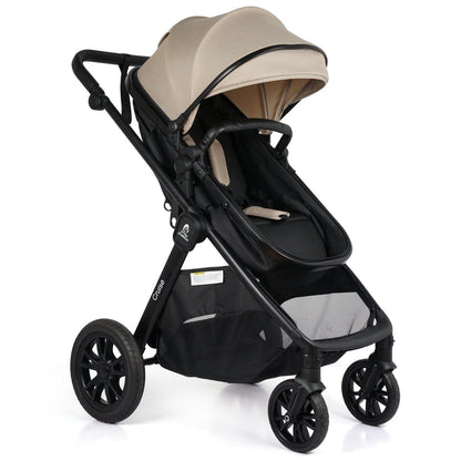 For Your Little One Cruise 3 In 1 Travel System With i-Size Car Seat - Dune Beige (Free Cupholder And Seat Liner Included!)