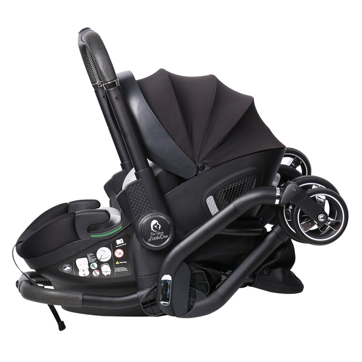 For Your Little One Qubi Infant Car Seat & Stroller & Base - Eclipse Black