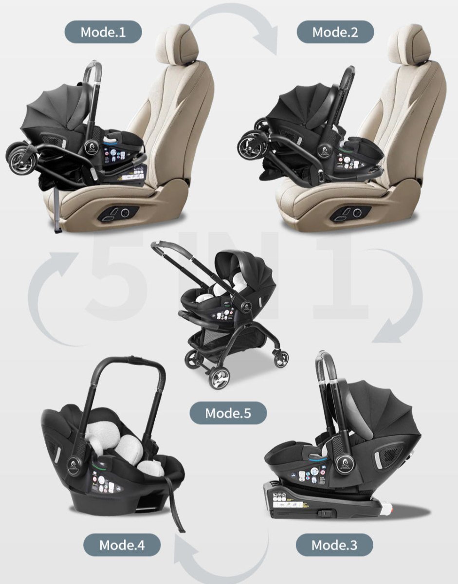 For Your Little One Qubi Infant Car Seat & Stroller - Eclipse Black