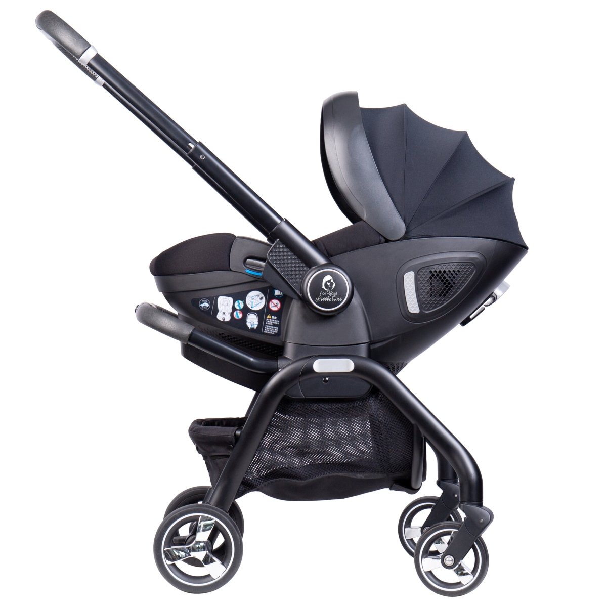 For Your Little One Qubi Infant Car Seat & Stroller & Base - Eclipse Black