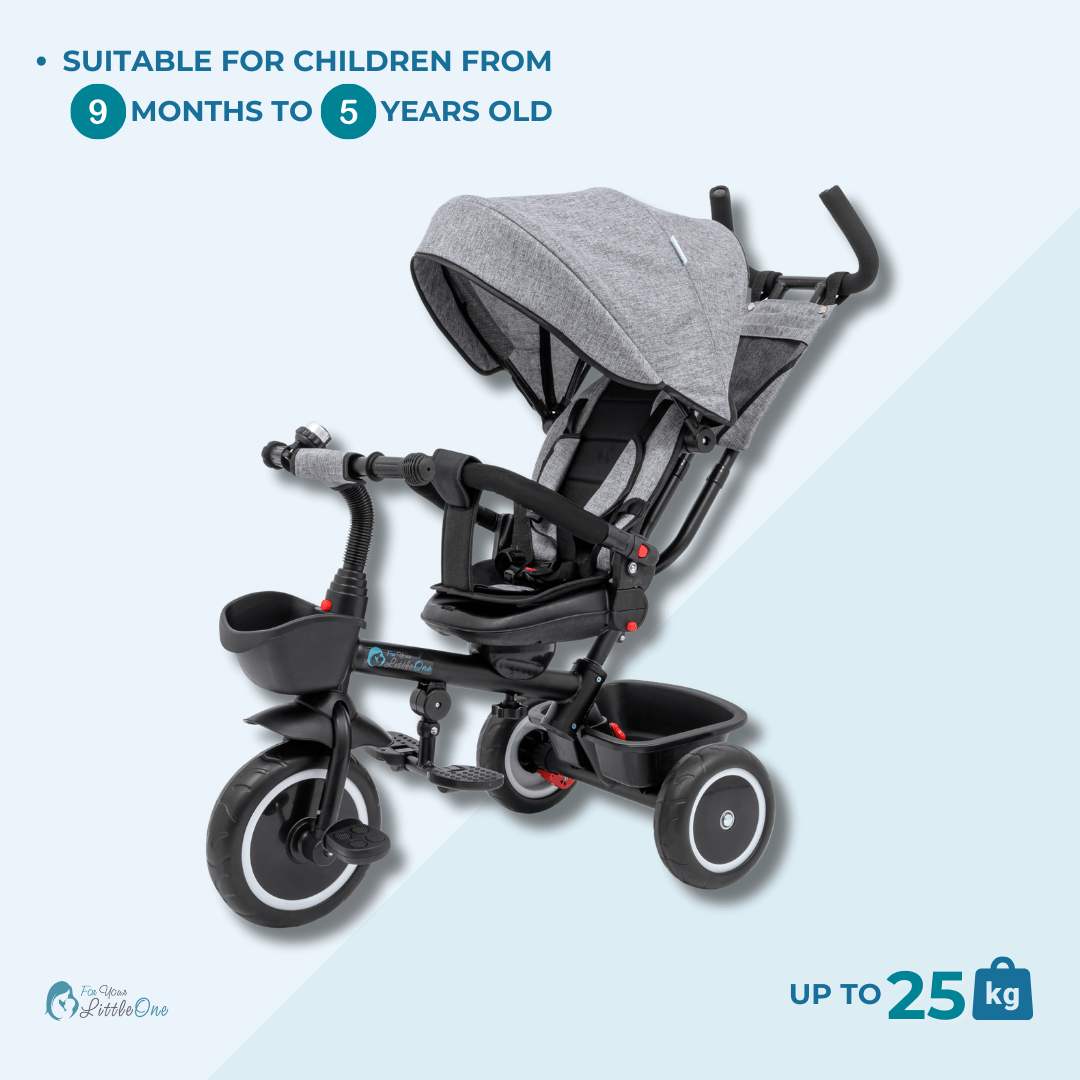 Foryourlittleone 6 in 1 Trike V3 - Pink (9 months - 5 years)