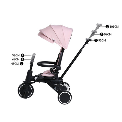 Foryourlittleone Xplor 6 in 1 Foldable Trike - Green (10m-5y)