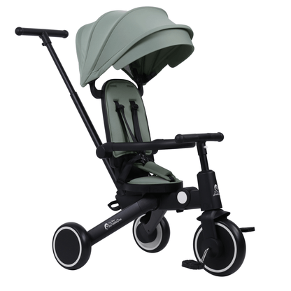Foryourlittleone Xplor 6 in 1 Foldable Trike - Green (10m-5y)