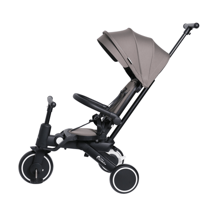 Foryourlittleone Xplor 6 in 1 Foldable Trike - Grey Olive (10m-5y)