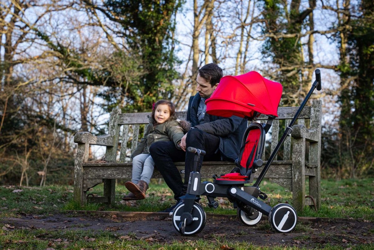 Foryourlittleone Xplor 6 in 1 Foldable Trike - Pastel Pink (10m-5y)