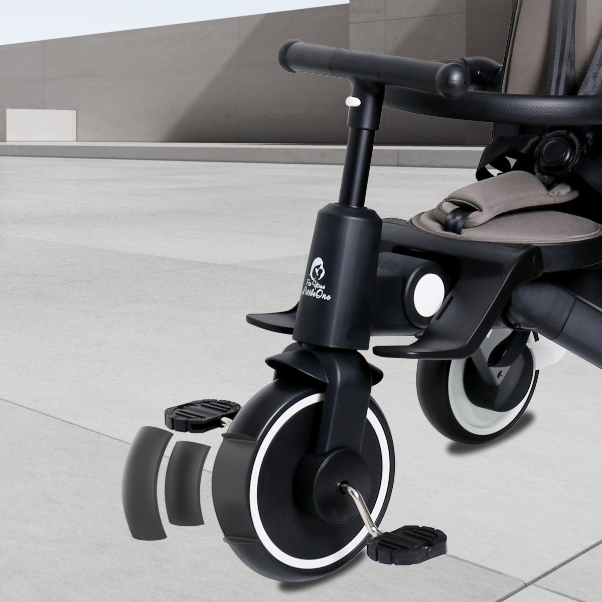 Foryourlittleone Xplor Plus 6 in 1 Foldable Trike - Pastel Pink (10m-5y)