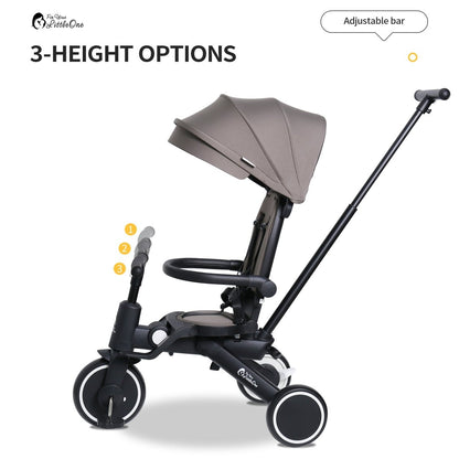 Foryourlittleone Xplor Plus 6 in 1 Foldable Trike - Pastel Pink (10m-5y)