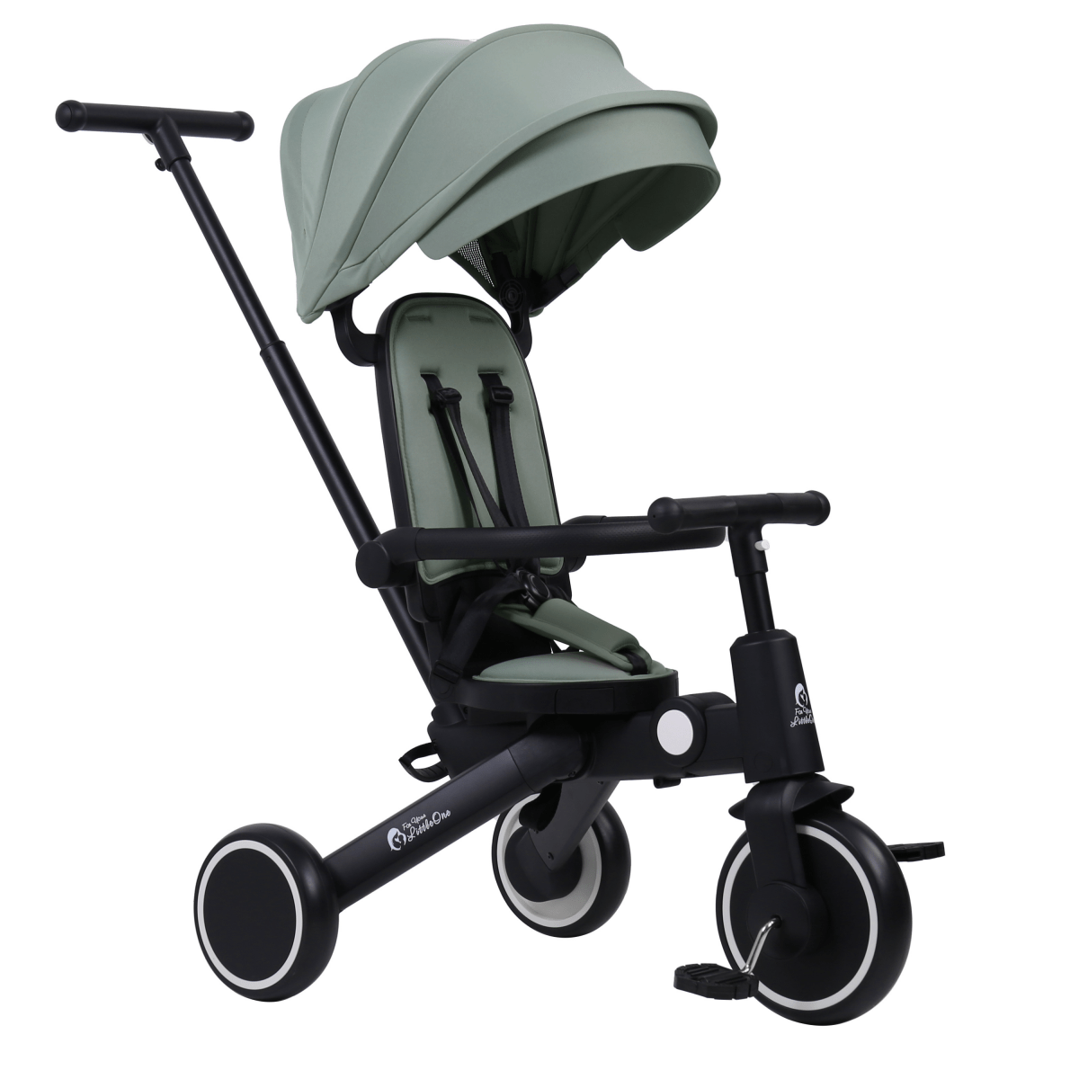 Foryourlittleone Xplor Ultimate 6 in 1 Foldable Trike - Green (10m-5y)