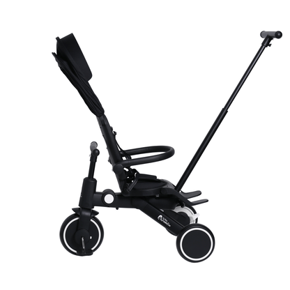 Foryourlittleone Xplor Plus 6 in 1 Foldable Trike - Jet Black (10m-5y)