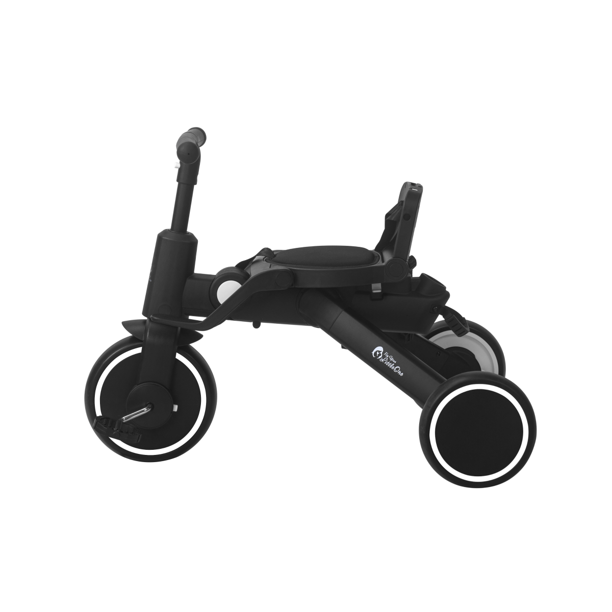Foryourlittleone Xplor Plus 6 in 1 Foldable Trike - Jet Black (10m-5y)
