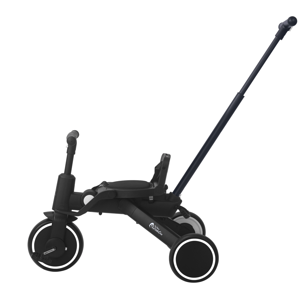 Foryourlittleone Xplor Plus 6 in 1 Foldable Trike - Jet Black (10m-5y)