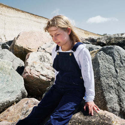 Navy Corduroy Dungarees