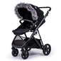 Pram Fur Hood Trim Attachment for Pushchair