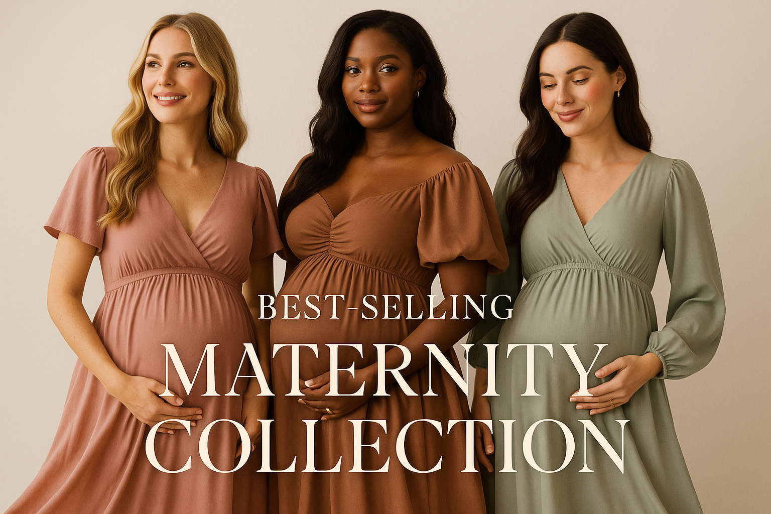 Promotional banner for maternity dresses