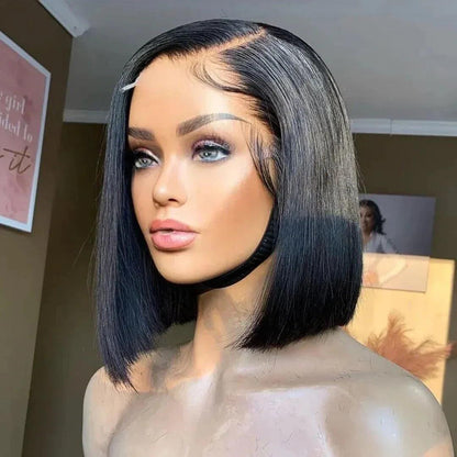 Chic Luxe Hair Glueless Lace Front Straight Short Bob Wig | 100% Human Hair
