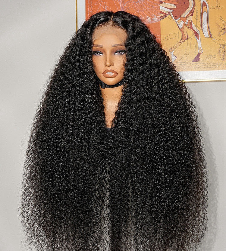 Vietnamese Human Hair Glueless Ready To  Wear Curly Luxurious 250% Full Density Long Wig