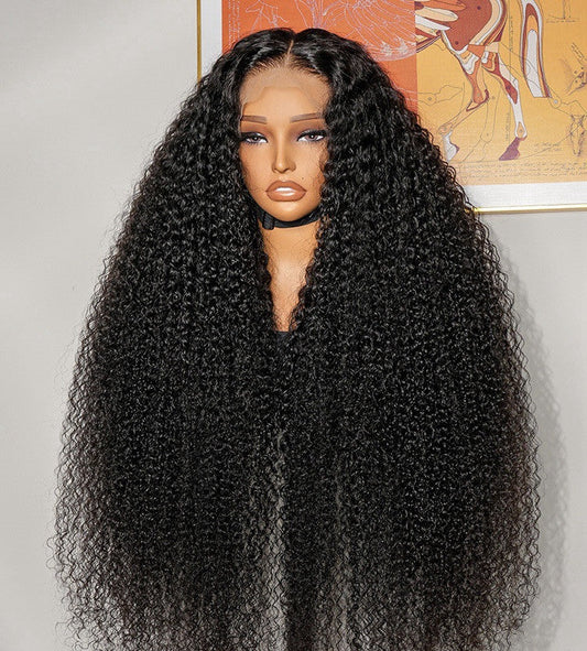 Vietnamese Human Hair Glueless Ready To  Wear Curly Luxurious 250% Full Density Long Wig