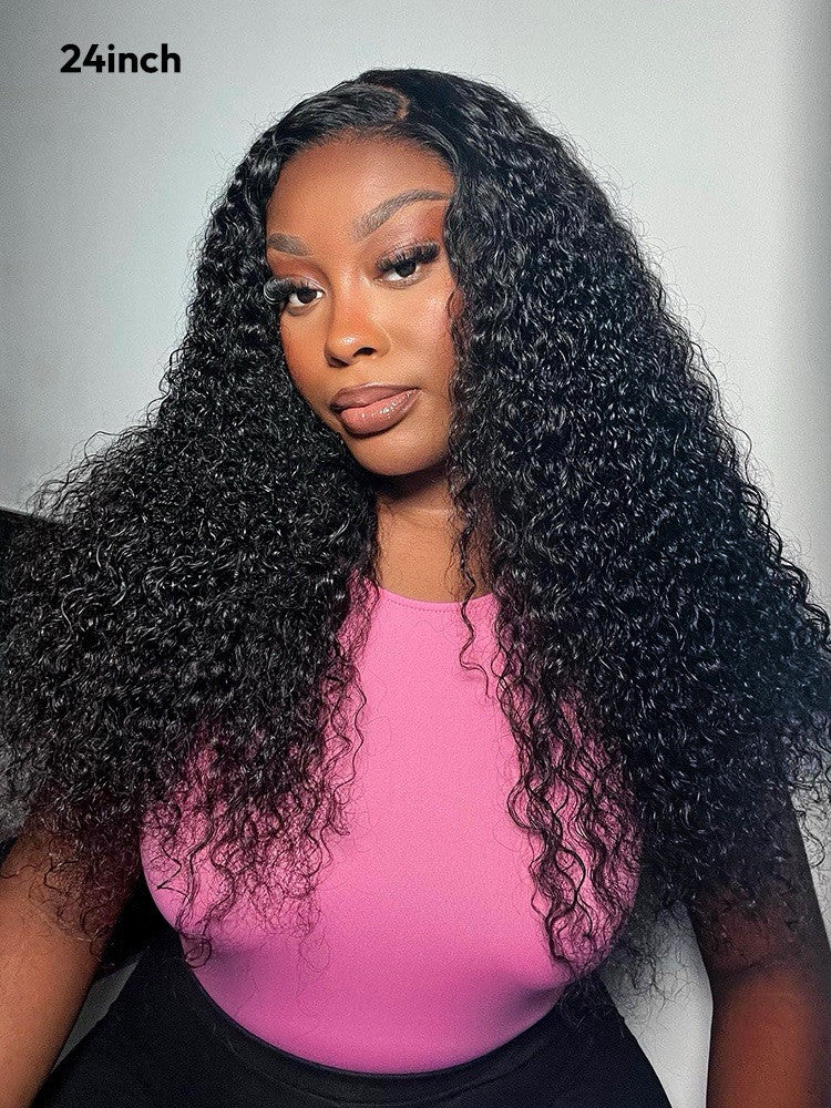 Vietnamese Human Hair Glueless Ready To  Wear Curly Luxurious 250% Full Density Long Wig