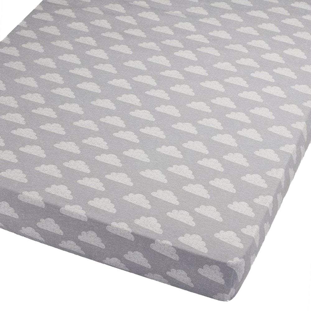 Spacesaver Cot Fitted Sheet 100% Cotton 100x52cm