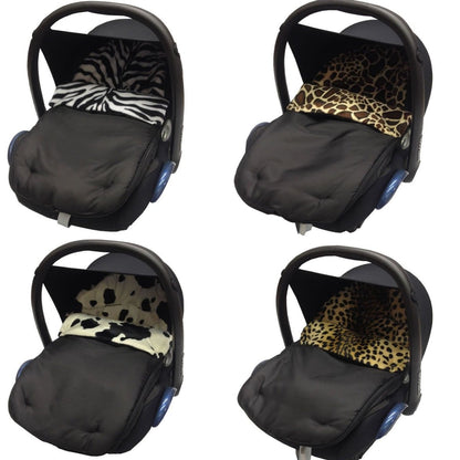 Universal Animal Print Car Seat Footmuff / Cosy Toes - Fits All 3 And 5 Point Harnesses - Fits All Models