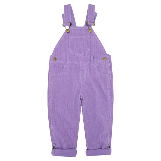 Violet Chunky Cord Dungarees