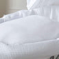 White Waffle Moses Basket Bedding Set