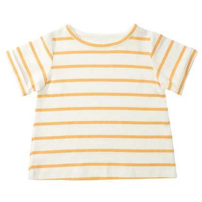 Yellow Breton Stripe Summer T-Shirt